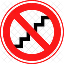 No Zic Zac Signboard Sign Board Icon