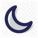 Noche Luna Luna Creciente Icono