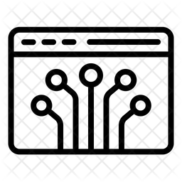 Node Icon - Download in Line Style