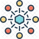 Node Network Structure Icon