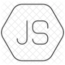 Node Js Thinline Icon Icon
