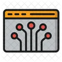 Nodo Conector Red Icono