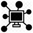 Criptomoneda Blockchain Red Icon