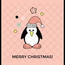 Pingouin Noel Animal Icône