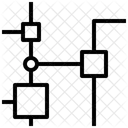Noeuds Donnees Structure Icône