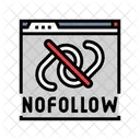 Nofollow Seo Technical Icon