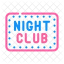 Noite Clube Cor Icon