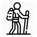 Nomad Journey Backpack Travel Icon