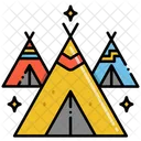 Nomads Tents Camps Icon