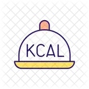 Nombre De Calories Dans La Portion De Repas Calories Repas Icône