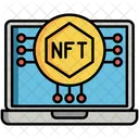 Non Fungible Token Nft  Icon