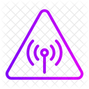Non Ionizing Radiation Signaling Dangerous Icon