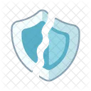 Non Protege Bouclier Virus Icône