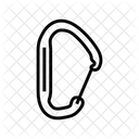 Nonlocking Carabiner Mountaineering Icon