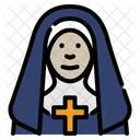 Nonne Katholisch Religion Icon