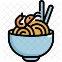 Noodle Shrimp Seafood Icon