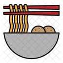 Noodle Meat Ball Icon