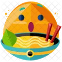 Noodles Emoji Face Icon