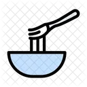 Noodles Bowl Fork Icon