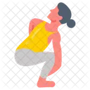Noose Pose Pasasana Yoga Pose Icon