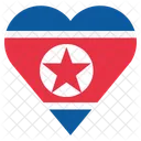 Nord Korea Flagge Symbol