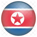 Nord Korea Flagge Symbol