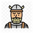 Nordic Man Warrior Soldier Icon