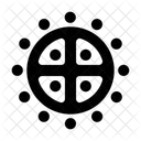 Sun Cross Nordic Sun Nordic Wheel Icon
