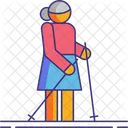 Nordic Walking Injury Disabled Icon