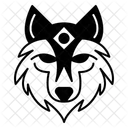 Nordic wolf head pattern  Icon
