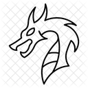 Nordisches Drachenwappen  Symbol