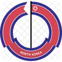 Norden Korea Land Symbol