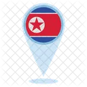 Standort Nordkorea  Symbol