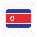 Nort korea flag  Icon