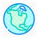 North America Earth Icon