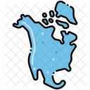 North America States Location Icon