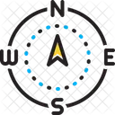 North Directions Compass Icon