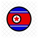 North Korea Country Flag Flag Icon