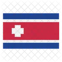 North Korea Flag Nation Icon