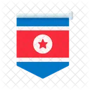 North Korea Country Flag National Icon