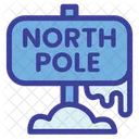 North Pole Board Sign Board North Pole Way Icon