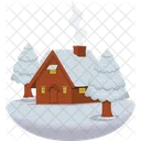 North Pole House Tree Christmas アイコン