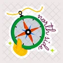 North Side Travel Compass Direction Compass Icon