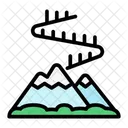 Winter Aurora Sky Icon