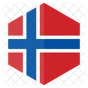 Noruega Pais Bandeira Ícone