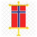 Noruega Pais Nacional Icono