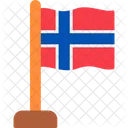 Noruega Pais Bandera Icono