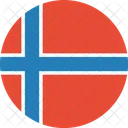 Noruega Bandeira Mundo Ícone