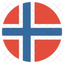 Norway Flag Circle Icon
