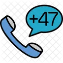 Norway Dial Code  Icon